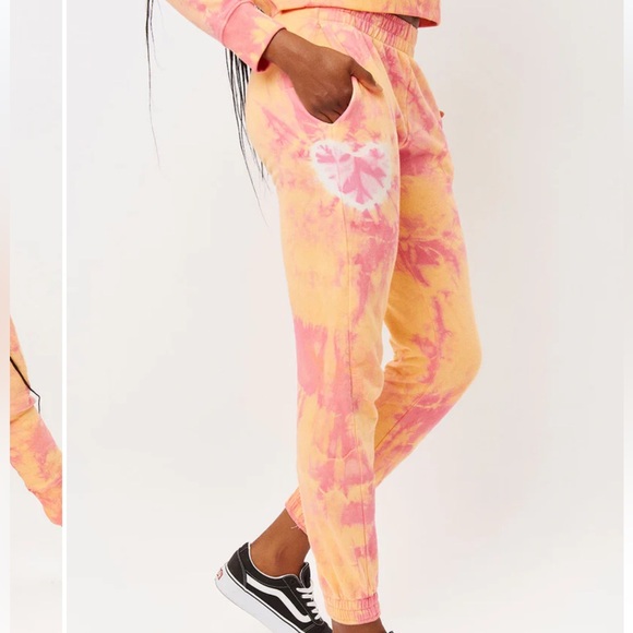 Frankies Bikinis Aiden Sweatpants Sherbert Tie Dye - Picture 2 of 10